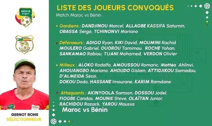 Football | Trêve internationale juin 2025 : Gernot Rohr annonce les joueurs convoqués pour Bénin – Maroc