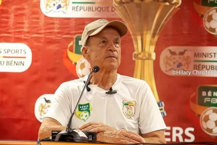 Football | Guépards du Bénin : Gernot Rohr en conférence de presse après la victoire du Bénin 3-0 face au Rwanda.